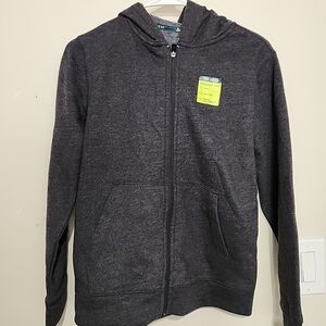 Tek Gear Sweatshirt For Kids Size Medium Color Charcoal Gray With Pockets  B6